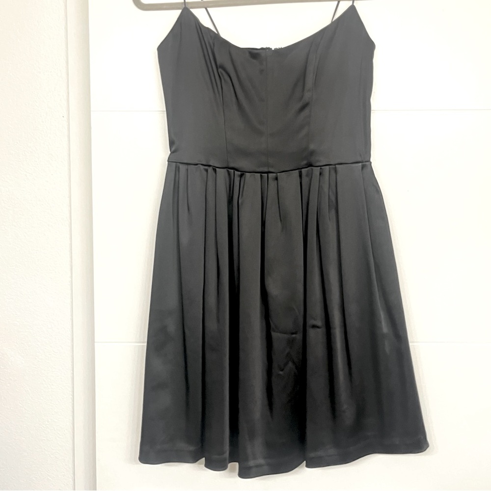 NWT Amanda Uprichard Black Strapless Cocktail Dress with Pockets! Women’s Medium